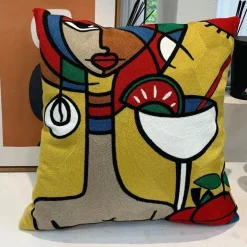 Picasso Abstrakter Kissenbezug - Besticktes Sofa-Auto-Dekor