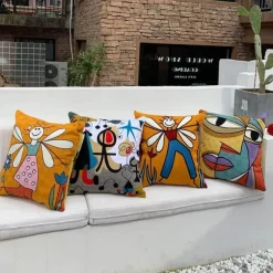 Picasso bestickte Kissenbezüge – Künstlerische Sofadekoration