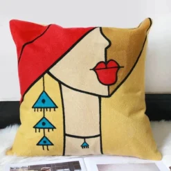 Picasso bestickte Kissenbezüge – Künstlerische Sofadekoration