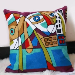 Picasso bestickte Kissenbezüge – Künstlerische Sofadekoration