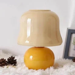 Pilz Tischlampe - Sanft leuchtendes Nachtlicht Dekor