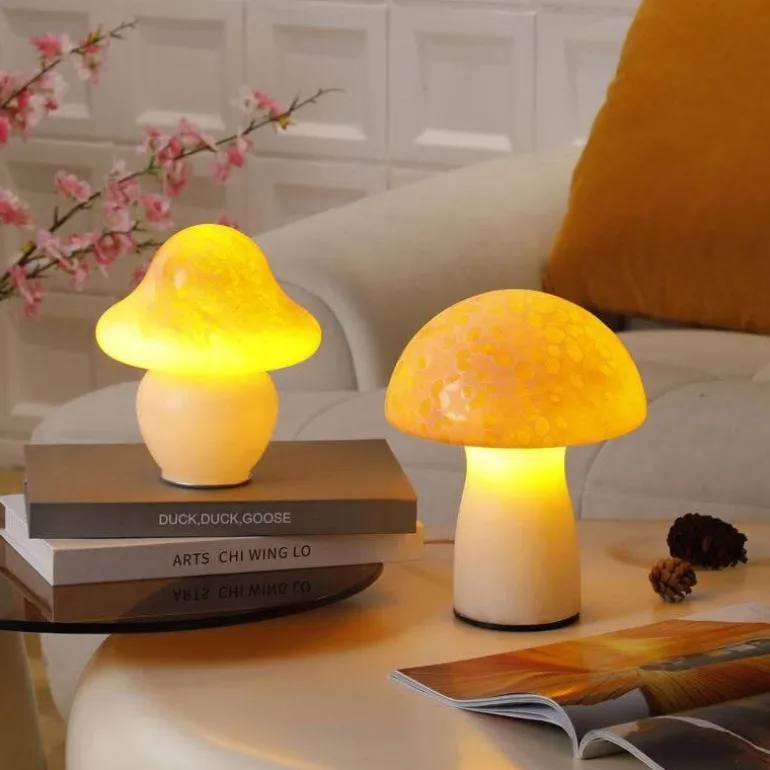 Pilz-Tischlampe – dekoratives Akzentlicht für die Inneneinrichtung