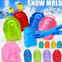 Pinguin-Schneeballmacher – Winter-Eisform für Spaß im Freien