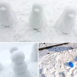 Pinguin-Schneeballmacher – Winter-Eisform für Spaß im Freien