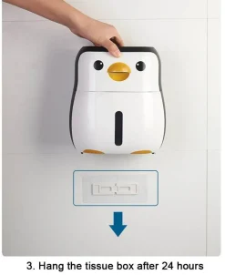 Pinguin-Toilettenpapierhalter – Niedliches Badezimmer-Organizer-Dekor