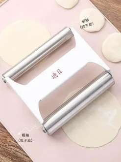 Pizzaroller/Docker aus Edelstahl – Gebäckwerkzeug für Teig