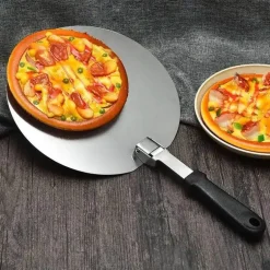 Pizzaschaufel aus Edelstahl – perfektes Backwerkzeug für Kuchen, Brot und Desserts