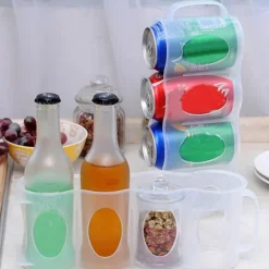 Platzsparende Getränkeaufbewahrung im Kühlschrank