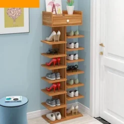 Platzsparendes mehrstöckiges Schuhregal – einfaches Lagerregal