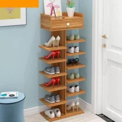 Platzsparendes mehrstöckiges Schuhregal – einfaches Lagerregal