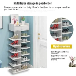 Platzsparendes mehrstöckiges Schuhregal – einfaches Lagerregal