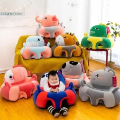 Plüsch-Babyliege – weicher Bodensitz für Kleinkinder