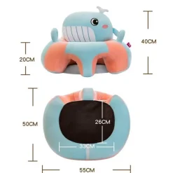 Plüsch-Babyliege – weicher Bodensitz für Kleinkinder