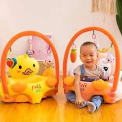 Plüsch-Babysitzerhöhung – Bequemer Kinderstuhl