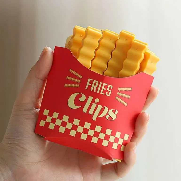 Pommes Frites Verschlussklammern - Lebensmittel Frischhalteklammern