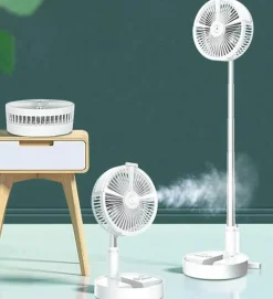 Portable Remote Control Air Conditioner Humidifier with LED Light - Compact Cooling Solution
