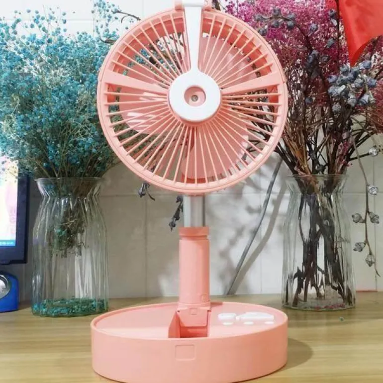 Portable Remote Control Air Conditioner Humidifier with LED Light - Compact Cooling Solution