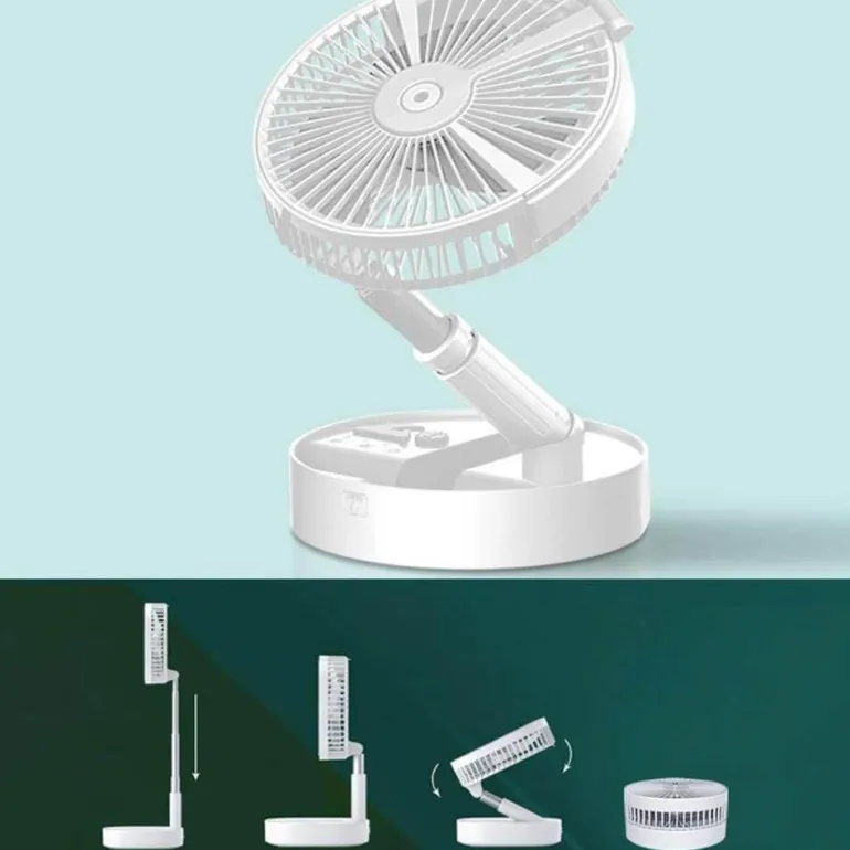 Portable Remote Control Air Conditioner Humidifier with LED Light - Compact Cooling Solution