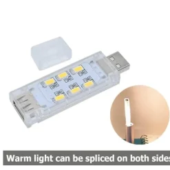 Portable USB LED Night Light - Soft Glow Lamp