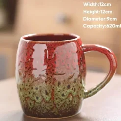 Porzellantasse mit großem Fassungsvermögen – Keramiktasse für Kaffee und Tee fürs Büro