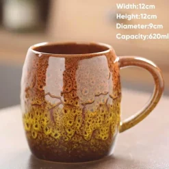 Porzellantasse mit großem Fassungsvermögen – Keramiktasse für Kaffee und Tee fürs Büro