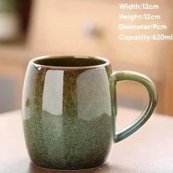 Porzellantasse mit großem Fassungsvermögen – Keramiktasse für Kaffee und Tee fürs Büro