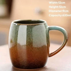 Porzellantasse mit großem Fassungsvermögen – Keramiktasse für Kaffee und Tee fürs Büro