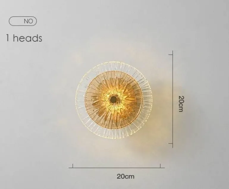 Postmoderne Glaswandlampe – Elegante, stilvolle Beleuchtungsvorrichtung