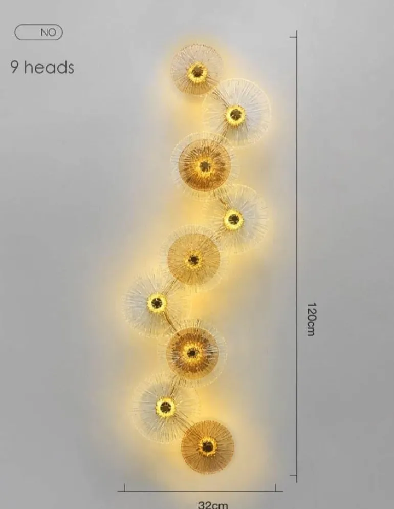 Postmoderne Glaswandlampe – Elegante, stilvolle Beleuchtungsvorrichtung
