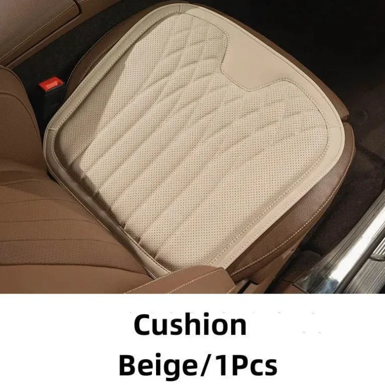 Premium-Autositzkissen aus Leder – atmungsaktive Komfortunterstützung