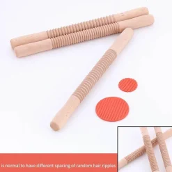 Präge-Nudelholz für wunderschön dekoriertes Gebäck, Backwerkzeug aus Holz