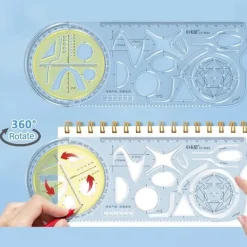 Präzisionslineal – Mehrwinkel-Zeichenwerkzeug für Mathematik und Kunst