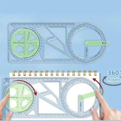 Präzisionslineal – Mehrwinkel-Zeichenwerkzeug für Mathematik und Kunst