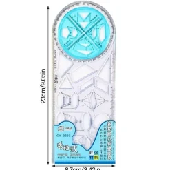 Präzisionslineal – Mehrwinkel-Zeichenwerkzeug für Mathematik und Kunst