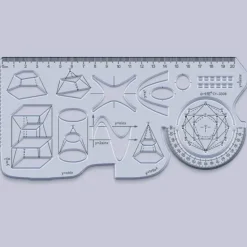 Präzisionslineal – Mehrwinkel-Zeichenwerkzeug für Mathematik und Kunst