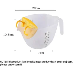 Präzisions-Messbecher mit Filter für präzises Backen und Kochen