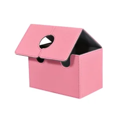 PU Leather Card Deck Box with Dice Tray – Holds 200+ Sleeved Cards