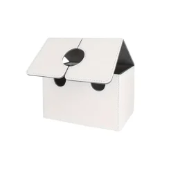 PU Leather Card Deck Box with Dice Tray – Holds 200+ Sleeved Cards