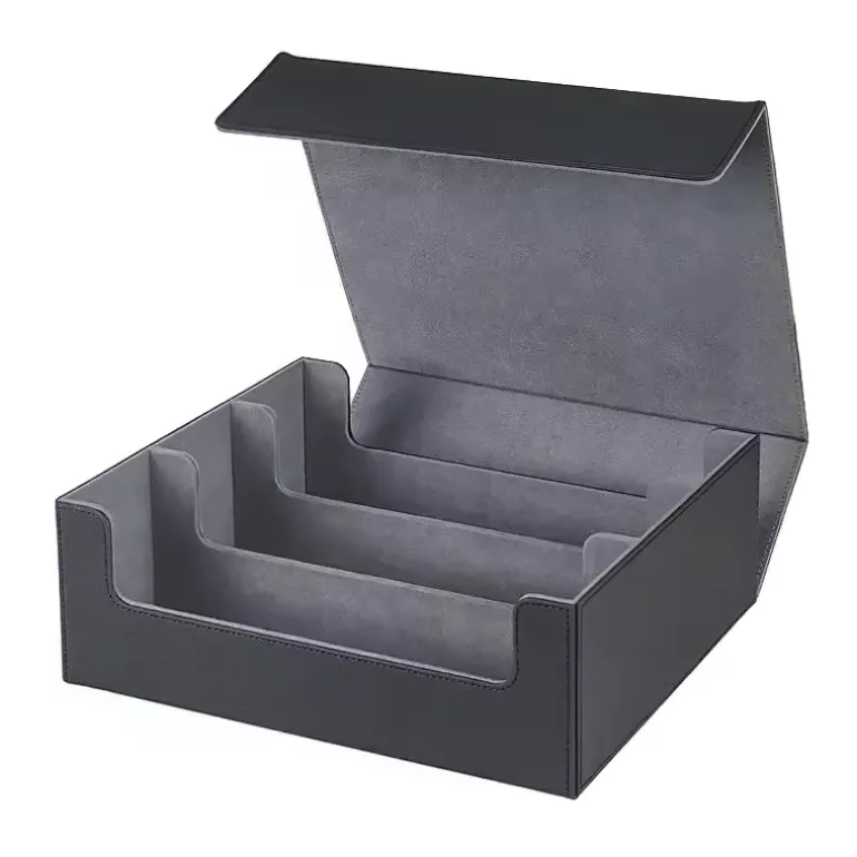 PU Leather Trading Card Storage Box – Holds 1800+ Cards