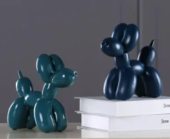 Puffaro Balloon Dog Sculpture – Colorful Resin Decorative Art