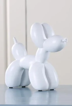 Puffaro Balloon Dog Sculpture – Colorful Resin Decorative Art