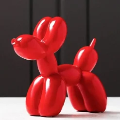 Puffaro Balloon Dog Sculpture – Colorful Resin Decorative Art