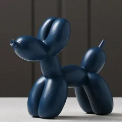 Puffaro Balloon Dog Sculpture – Colorful Resin Decorative Art
