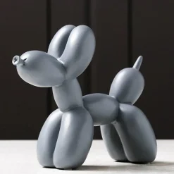 Puffaro Balloon Dog Sculpture – Colorful Resin Decorative Art