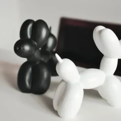 Puffaro Balloon Dog Sculpture – Colorful Resin Decorative Art