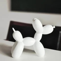 Puffaro Balloon Dog Sculpture – Colorful Resin Decorative Art