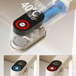 Pull-Out Kitchen Faucet - Elegant Digital Design for Clean Water