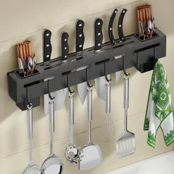 Punch-Free Küchen-Aufbewahrungsregal - Geschirr-Organizer-Regal