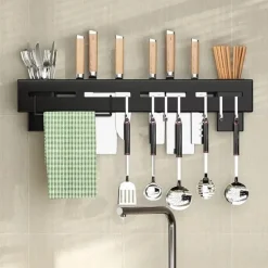 Punch-Free Küchen-Aufbewahrungsregal - Geschirr-Organizer-Regal