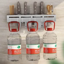 Punch-Free Küchen-Aufbewahrungsregal - Geschirr-Organizer-Regal